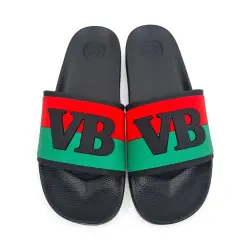 BLACK VICTORIA BITTER SLIDES