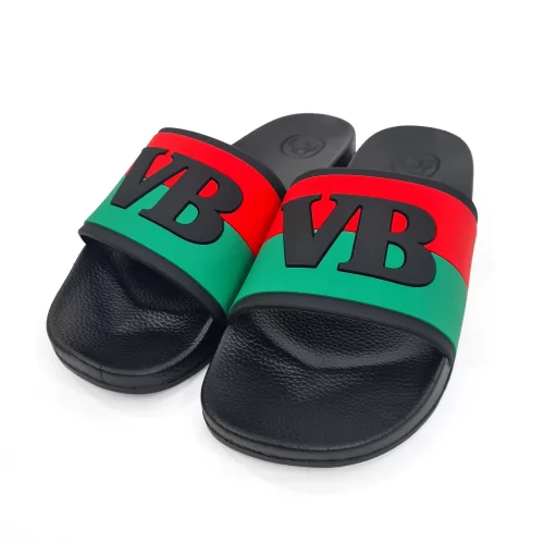 BLACK VICTORIA BITTER SLIDES