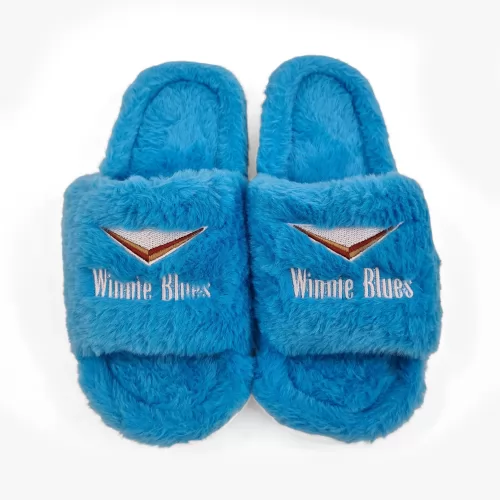 WINNIE BLUES FUR SLIPPERS