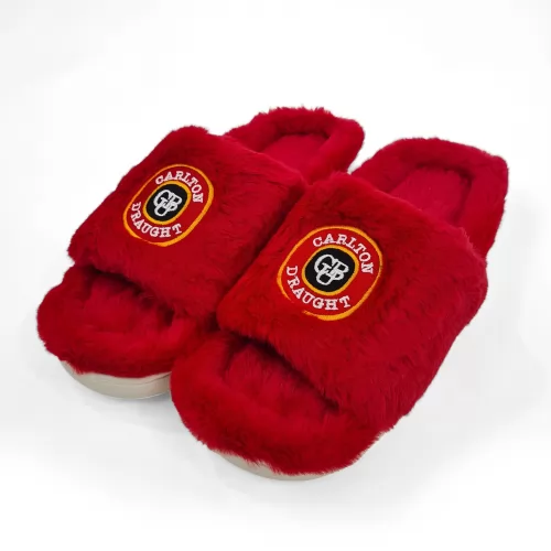 CARLTON DRAUGHT FUR SLIPPERS