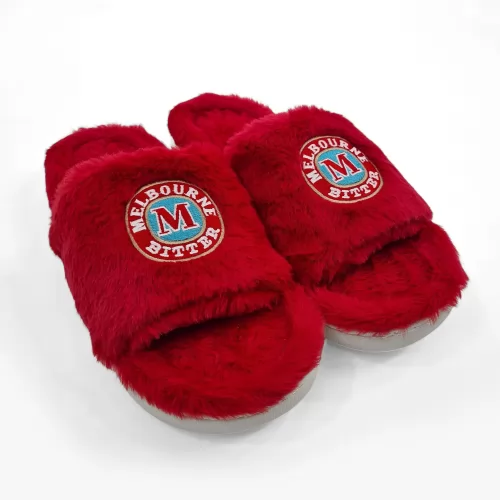 MELBOURNE BITTER FUR SLIPPERS