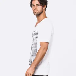 COMES AND GOES WHITE TEE