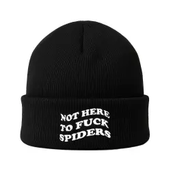 SPIDERS BLACK BEANIE