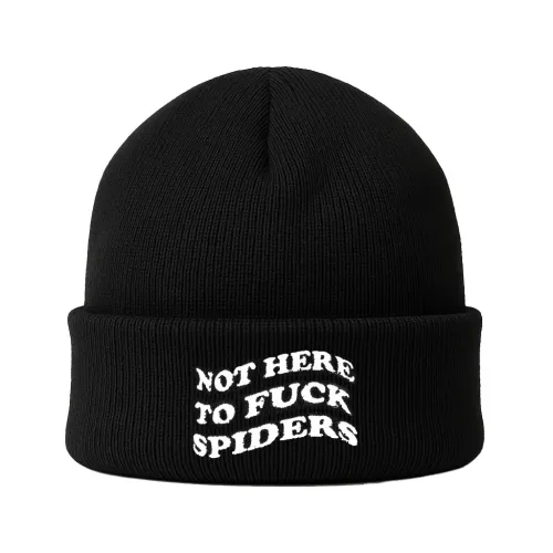 SPIDERS BLACK BEANIE