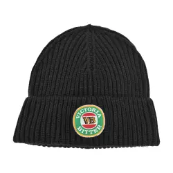 VB BLACK KNIT BEANIE