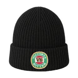VB BLACK KNIT BEANIE