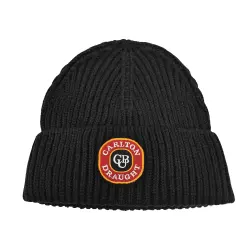 BLACK CARLTON DRAUGHT KNIT BEANIE