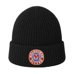 BLACK MELBOURNE BITTER KNIT BEANIE