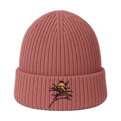 TOASTY CINNAMON PINK KNIT BEANIE