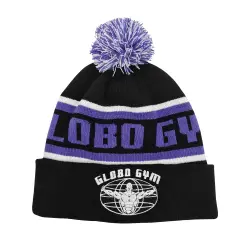 GLOBO GYM BLACK POM BEANIE