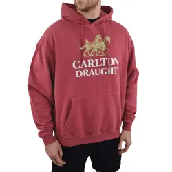 VINTAGE CARLTON DRAUGHT MAROON HOODIE