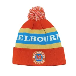 MELBOURNE BITTER MAROON POM BEANIE