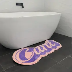 CURSIVE TUFTED MAT PRE ORDER