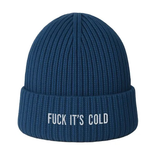 NAVY IT'S COLD BEANIE