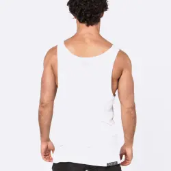 COMES AND GOES WHITE SINGLET