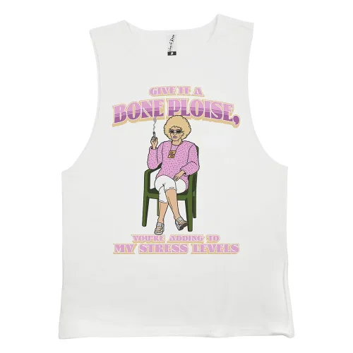 GIVE IT A BONE WHITE TANK