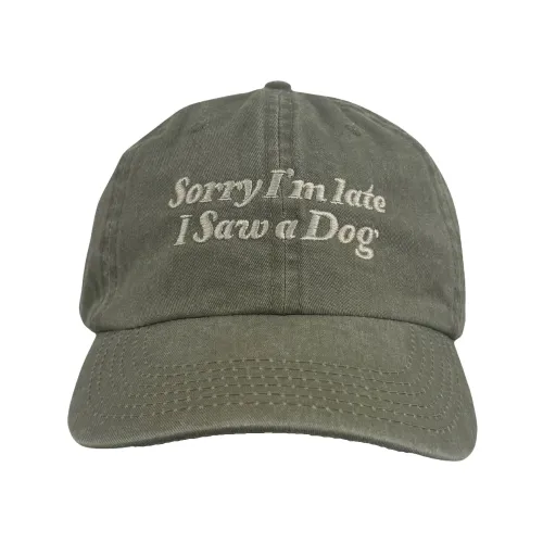 SORRY I'M LATE I SAW A DOG DAD HAT