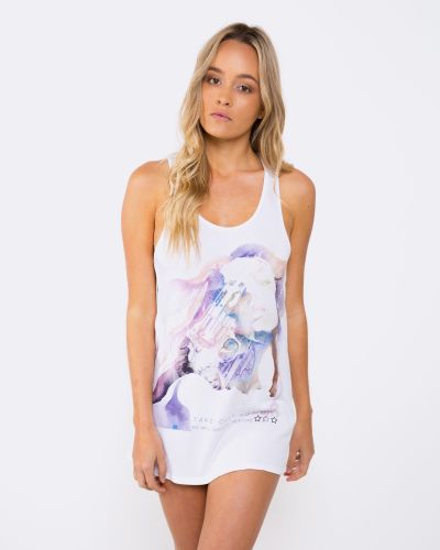 LOST IN WAR WHITE SINGLET