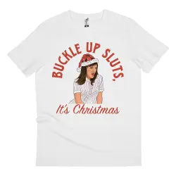 BUCKLE UP JA'MIE XMAS WHITE TEE