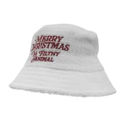 YA FILTHY ANIMAL WHITE TERRY TOWEL BUCKET HAT