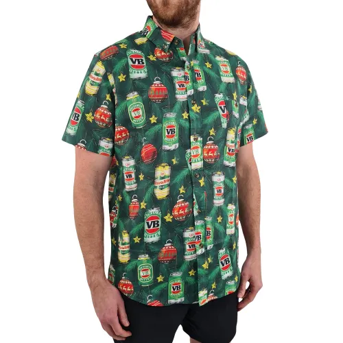 VB XMAS TINNIES BUTTON UP SHIRT PRE ORDER