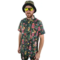 MELBOURNE XMAS TINNIES BUTTON UP SHIRT PRE ORDER