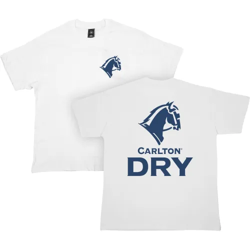 OFF WHITE CARLTON DRY FRONT & BACK VINTAGE T-SHIRT