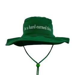 FOR A HARD EARNED THIRST WIDE BRIM HAT