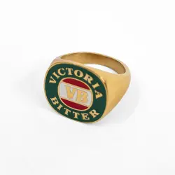 VB GOLD SIGNET RING