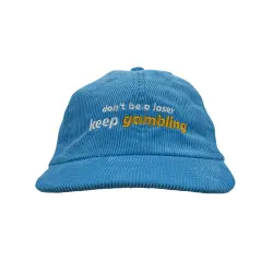 KEEP GAMBLING BLUE CORD HAT