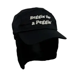 BEGGIN FOR A PEGGIN BLACK LEGIONNAIRES HAT