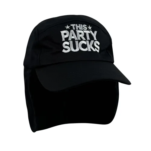 THIS PARTY SUCKS BLACK LEGIONNAIRES HAT