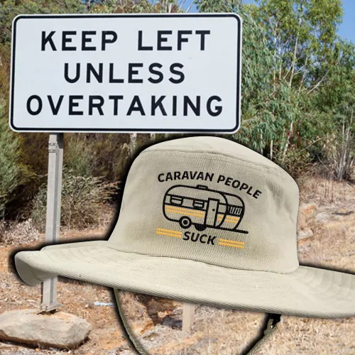 CARAVAN PEOPLE SUCK NATURAL WIDE BRIM HAT