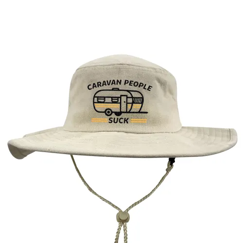 CARAVAN PEOPLE SUCK NATURAL WIDE BRIM HAT