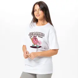 JUST A SPRINKLE WHITE TEE