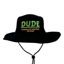 DUDE FKA DAD BLACK WIDE BRIM HAT