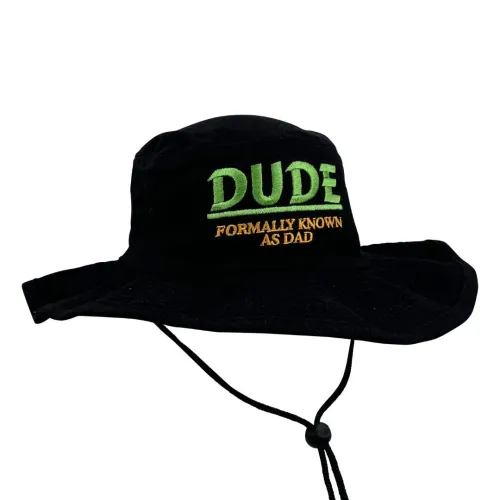 DUDE FKA DAD BLACK WIDE BRIM HAT
