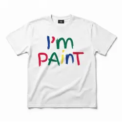 FINGER PAINT WHITE TEE COMBO