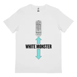 WHITE MONSTER WHITE TEE