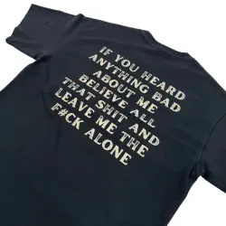 BELIEVE ALL THAT BACK PRINTED BLACK TEE