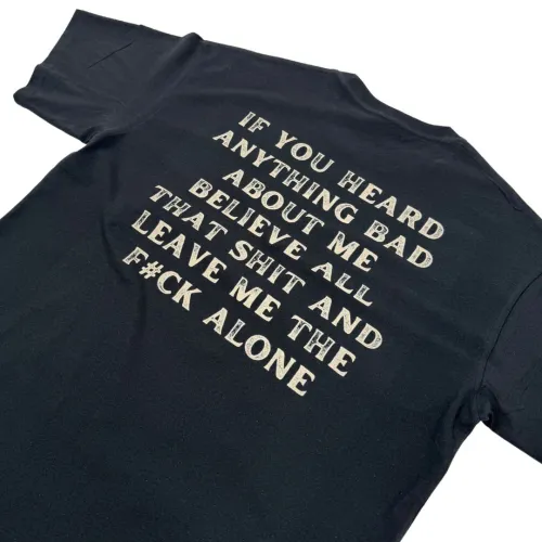 BELIEVE ALL THAT BACK PRINTED BLACK TEE