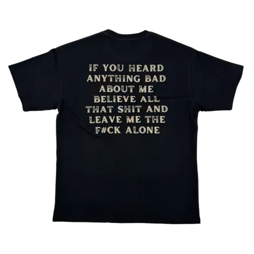 BELIEVE ALL THAT BACK PRINTED BLACK TEE