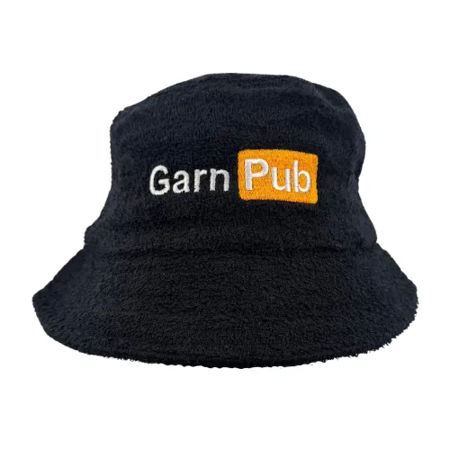 GARN PUB BLACK TERRY TOWEL BUCKET HAT