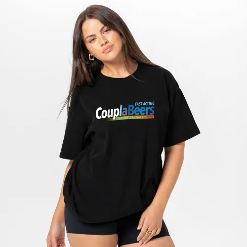COUPLA BEERS BLACK TEE