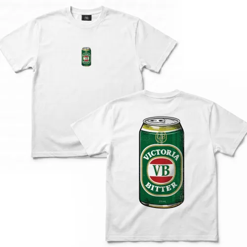 1990'S VB CAN FRONT & BACK WHITE TEE
