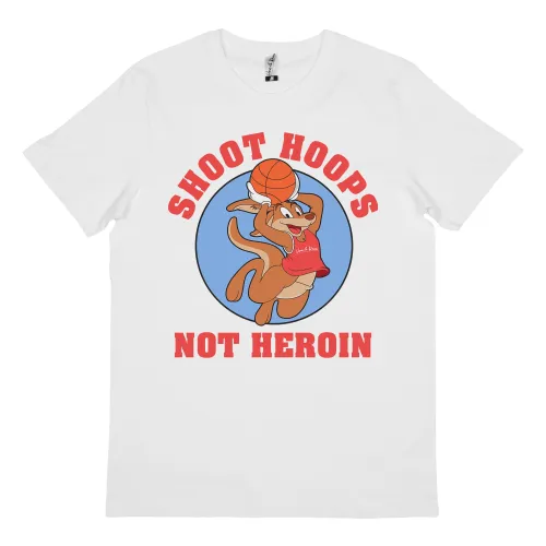SHOOT HOOPS WHITE TEE