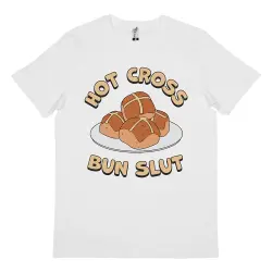 HOT CROSS BUN WHITE TEE