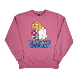 VINTAGE PINK GAY FOR MOLEMAN CREW
