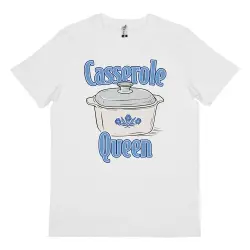 CASSEROLE QUEEN WHITE TEE