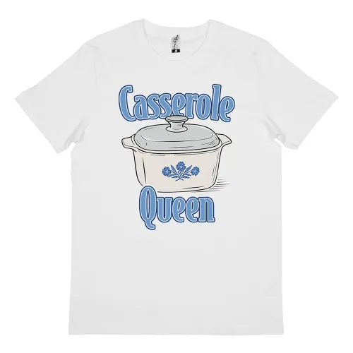 CASSEROLE QUEEN WHITE TEE